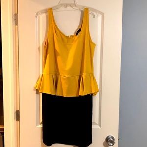 Kitsch yellow business dress